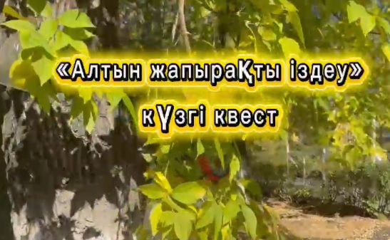 «Алтын жапырақты іздеу» күзгі квесті